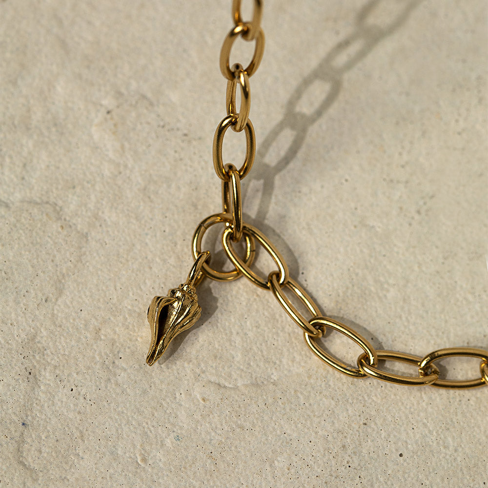 Paul Hewitt Charm Halskette Anchor Link Gold - PH-JE-0441
