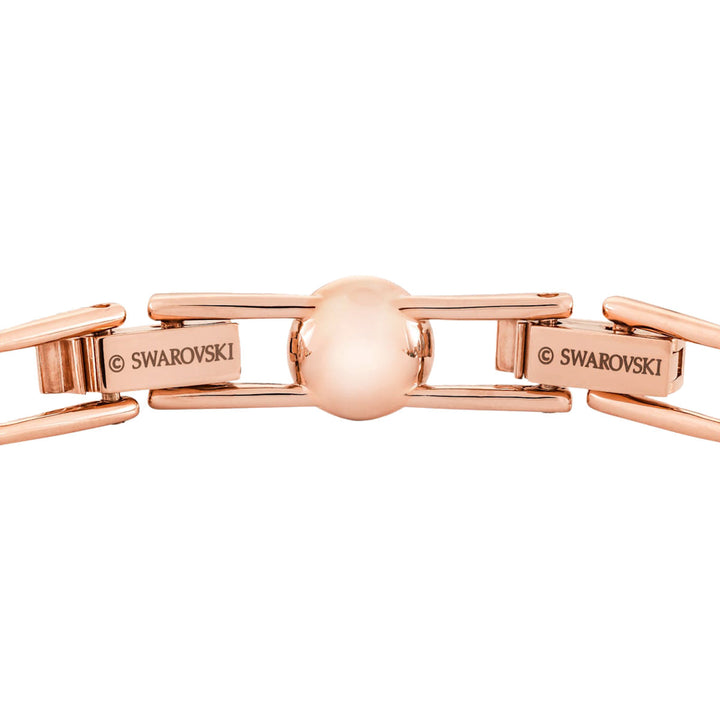 Swarovski Una Angelic Armband Rundschliff Pavé Mittel Weiss Roségold Legierungsschicht - 5240513