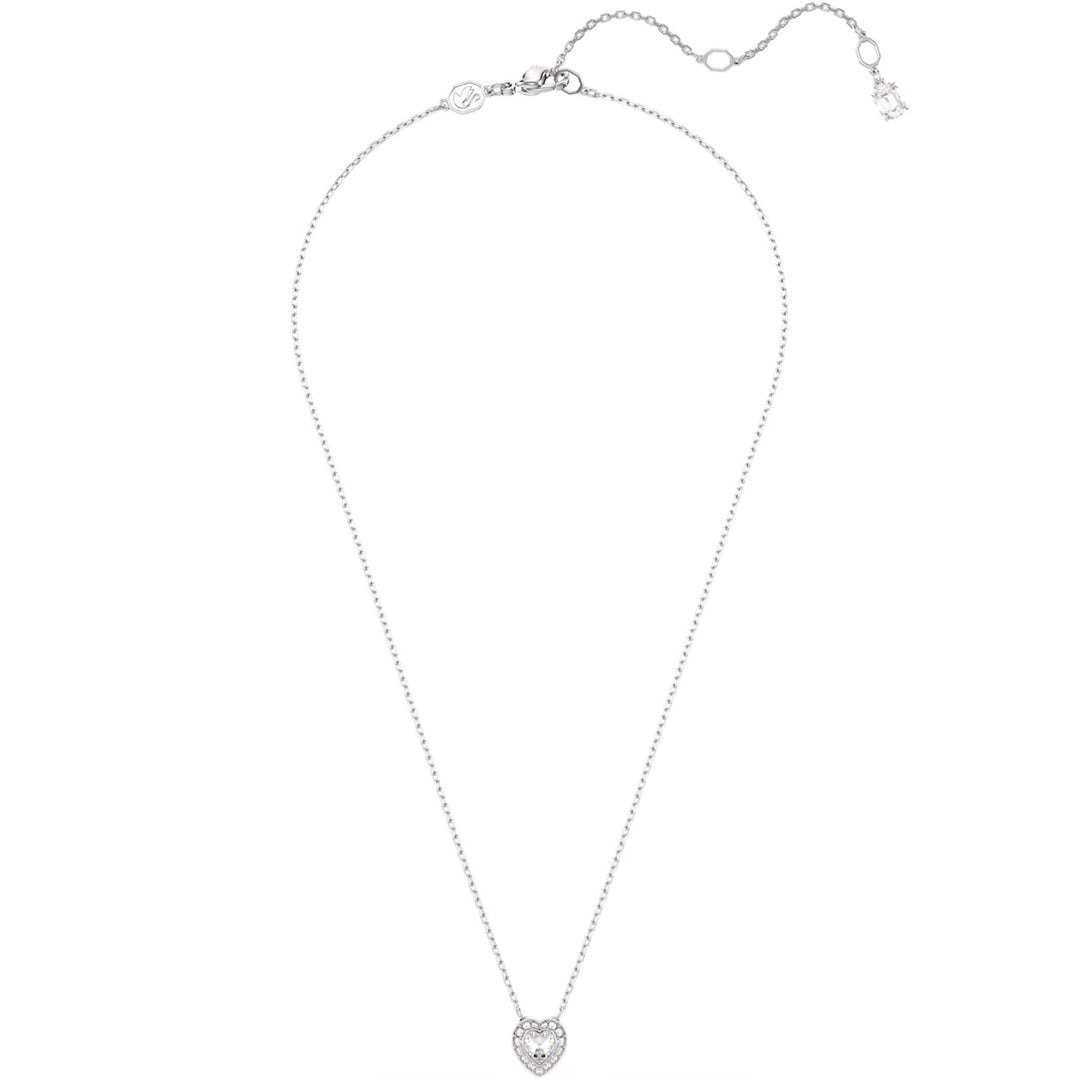 Swarovski x Ariana Grande Halskette Verschiedene Schliffe Herz Weiss Rhodiniert - 5720852