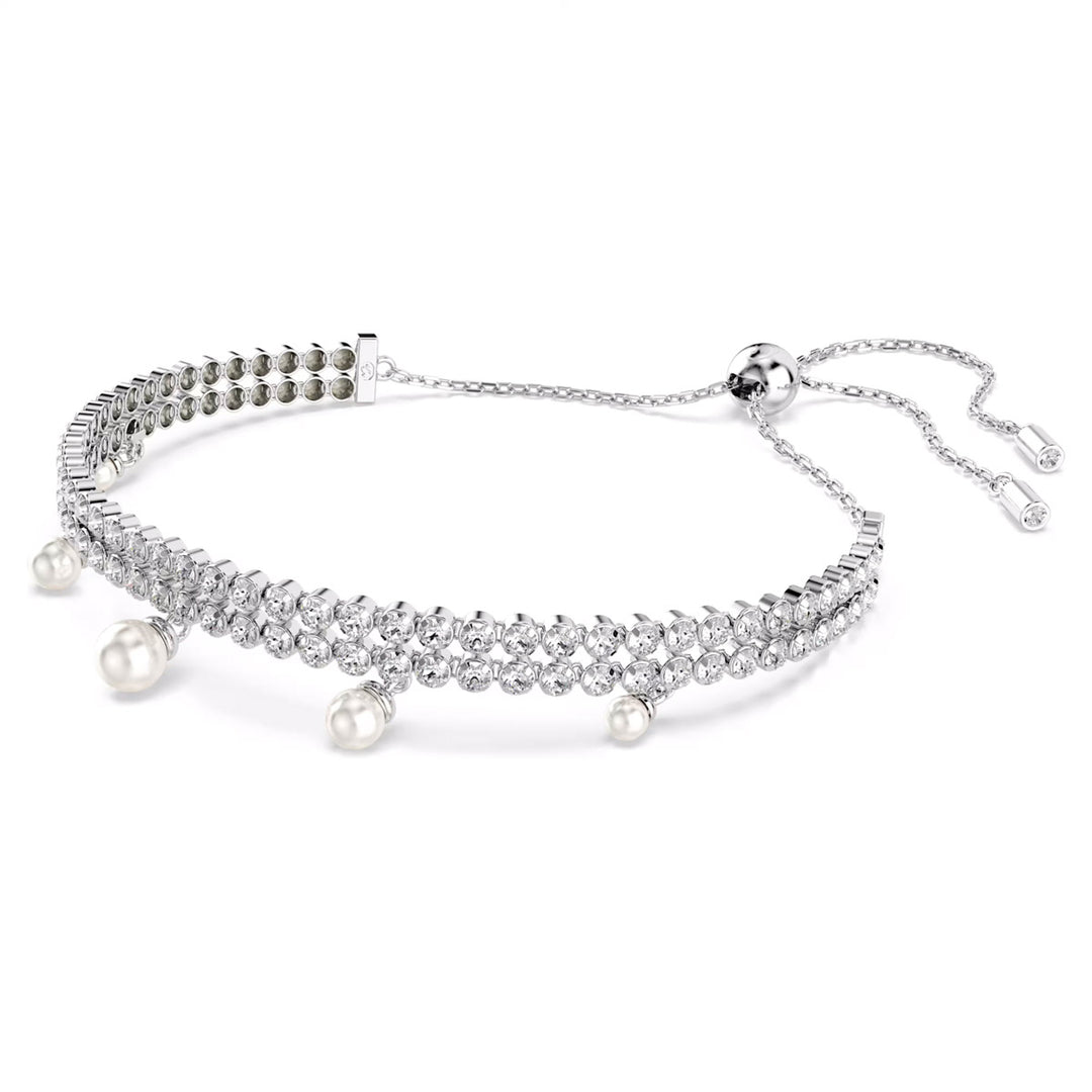 Swarovski x Ariana Grande Armband Kristallperle Rundschliff Weiss Rhodiniert - 5720870