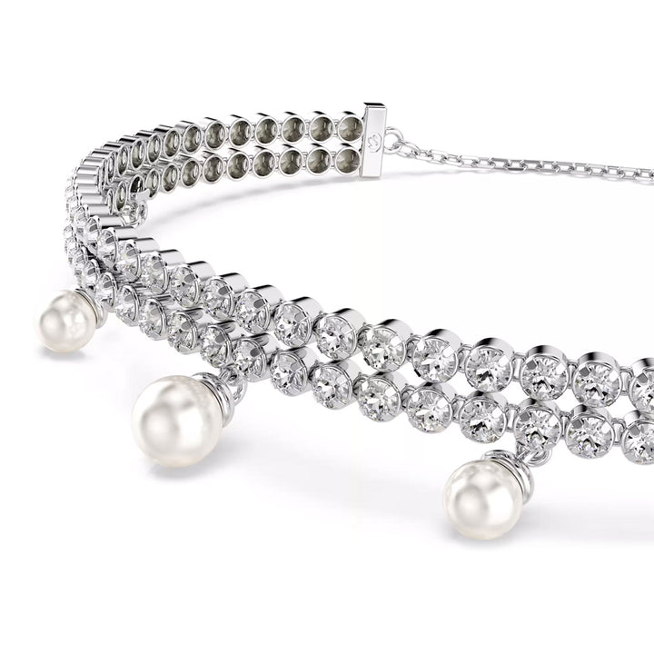 Swarovski x Ariana Grande Armband Kristallperle Rundschliff Weiss Rhodiniert - 5720870