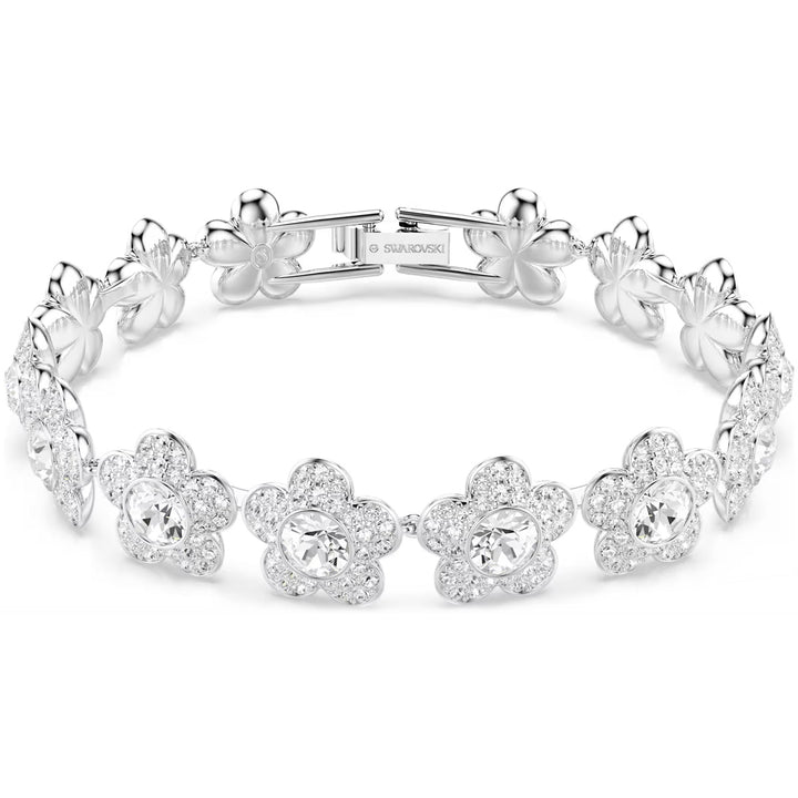 Swarovski x Ariana Grande Armband Rundschliff Blume Weiss Rhodiniert - 5749182