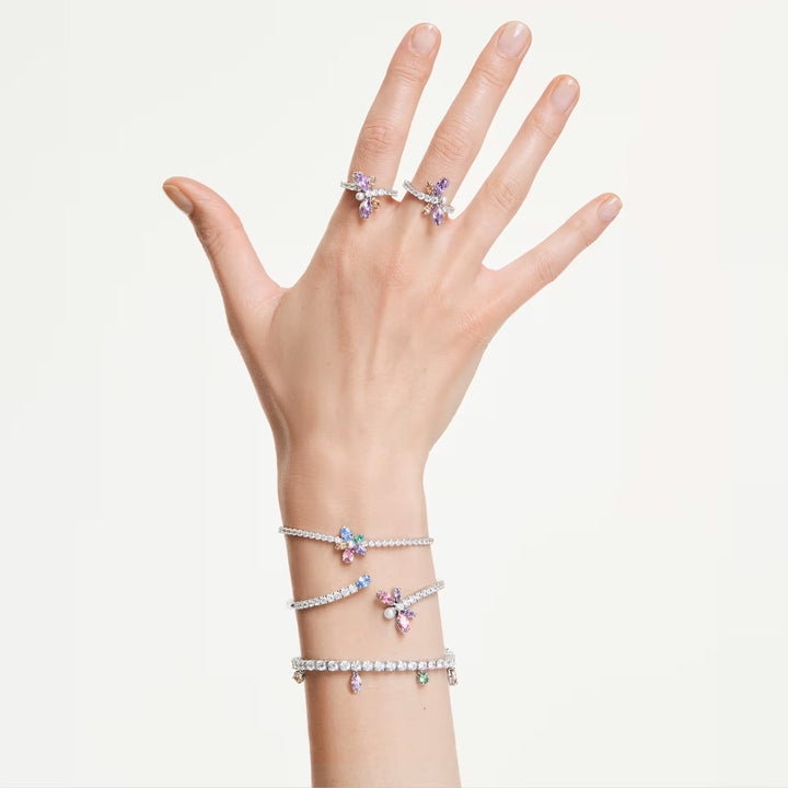 Swarovski x Ariana Grande Armband Verschiedene Schliffe Blume Mehrfarbig Rhodiniert - 5749187