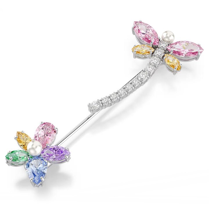 Swarovski x Ariana Grande Brosche Verschiedene Schliffe Libelle Mehrfarbig Rhodiniert - 5737428