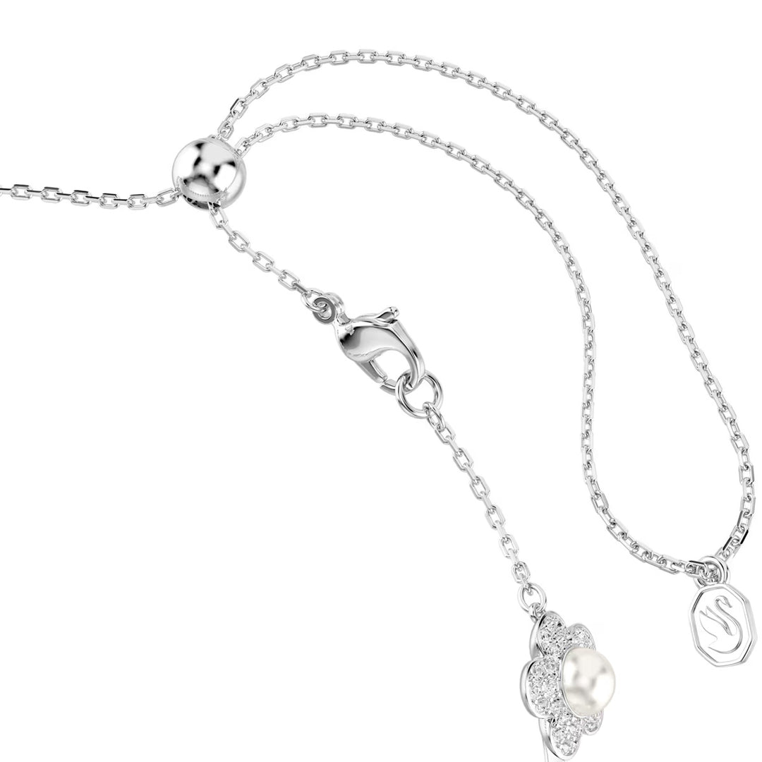 Swarovski x Ariana Grande Halsband Kristallperle Rundschliff Weiss Rhodiniert - 5751250