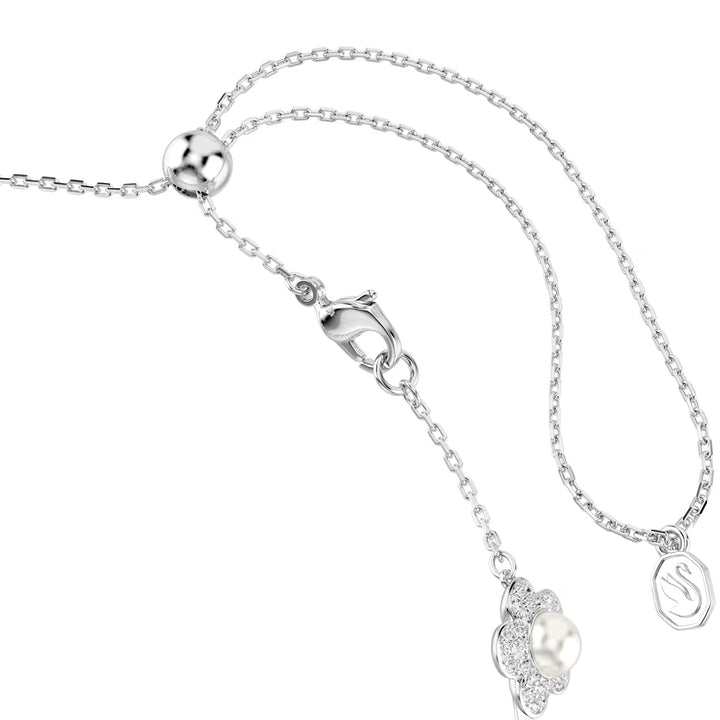 Swarovski x Ariana Grande Halsband Kristallperle Rundschliff Weiss Rhodiniert - 5751250