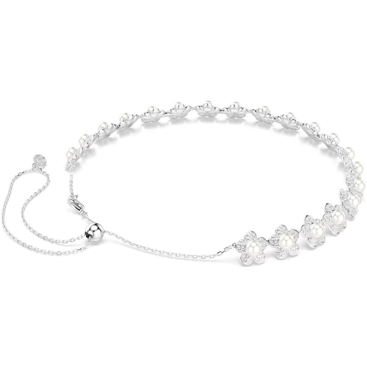 Swarovski x Ariana Grande Halsband Kristallperle Rundschliff Weiss Rhodiniert - 5751250