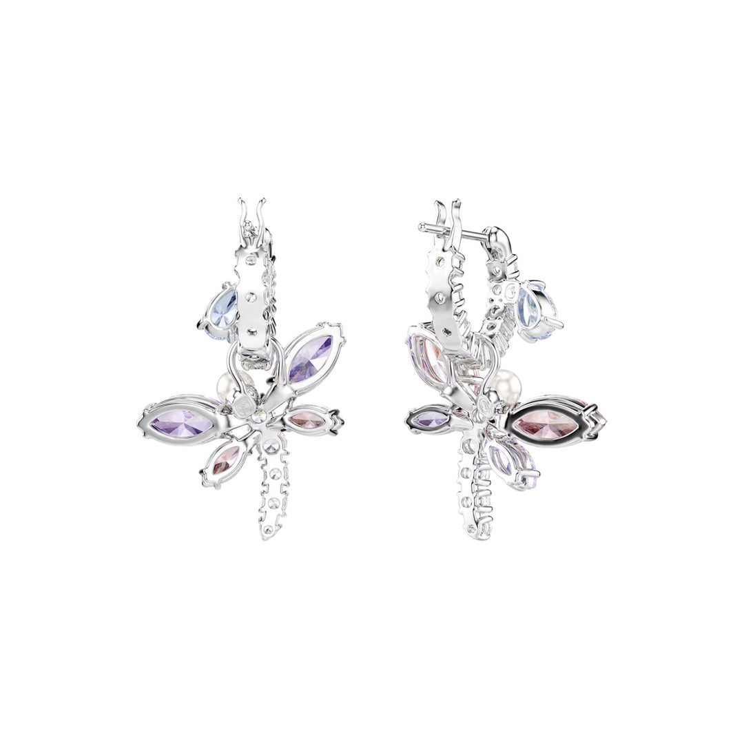 Swarovski x Ariana Grande Drop Ohrhänger Verschiedene Schliffe Libelle Mehrfarbig Rhodiniert - 5749185