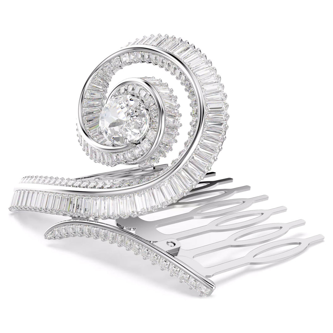 Swarovski x Ariana Grande Haarclip Kristallperle Baguette Schliff Weiss Rhodiniert - 5720867