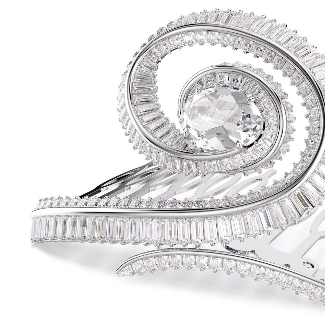 Swarovski x Ariana Grande Haarclip Kristallperle Baguette Schliff Weiss Rhodiniert - 5720867