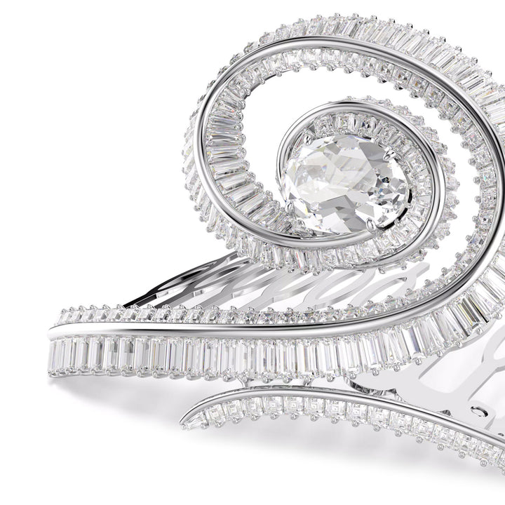 Swarovski x Ariana Grande Haarclip Kristallperle Baguette Schliff Weiss Rhodiniert - 5720867