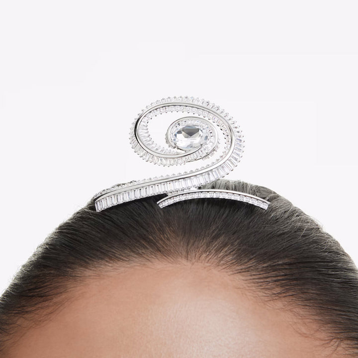 Swarovski x Ariana Grande Haarclip Kristallperle Baguette Schliff Weiss Rhodiniert - 5720867