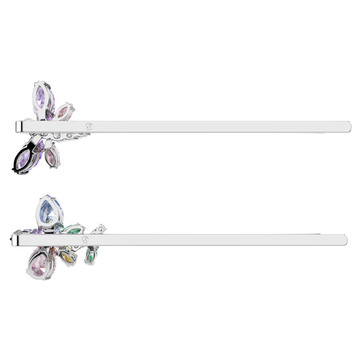 Swarovski x Ariana Grande Haarnadel Verschiedene Schliffe Libelle Blume Mehrfarbig Rhodiniert - 5749186