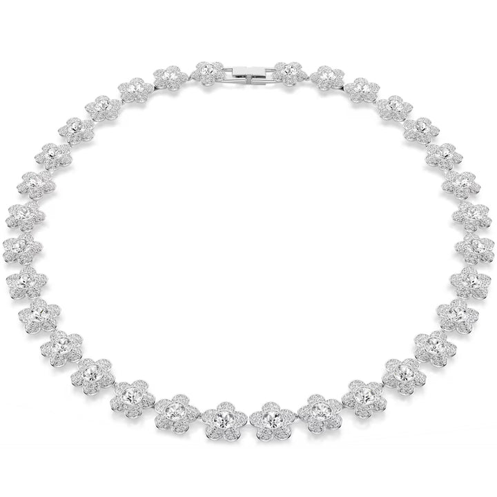 Swarovski x Ariana Grande Collier Taille ronde Fleur Blanc Métal rhodié - 5749179