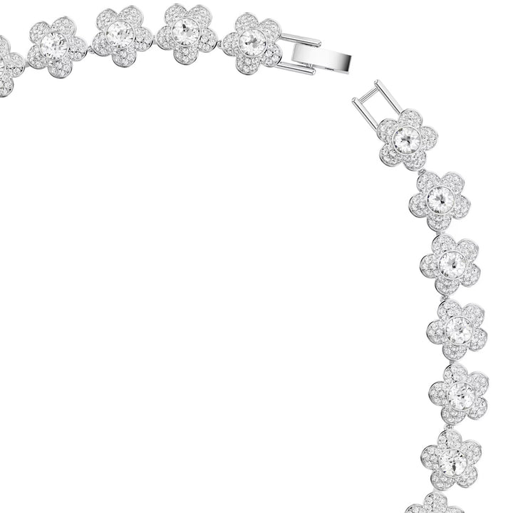 Swarovski x Ariana Grande Halskette Rundschliff Blume Weiss Rhodiniert - 5749179