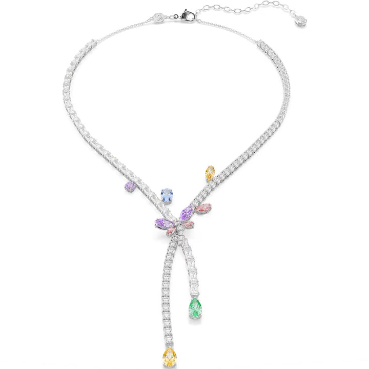 Swarovski x Ariana Grande Necklace Mixed cuts Dragonfly Multicolored Rhodium plated - 5737424