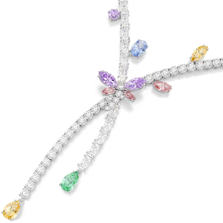 Swarovski x Ariana Grande Halskette Verschiedene Schliffe Libelle Mehrfarbig Rhodiniert - 5737424