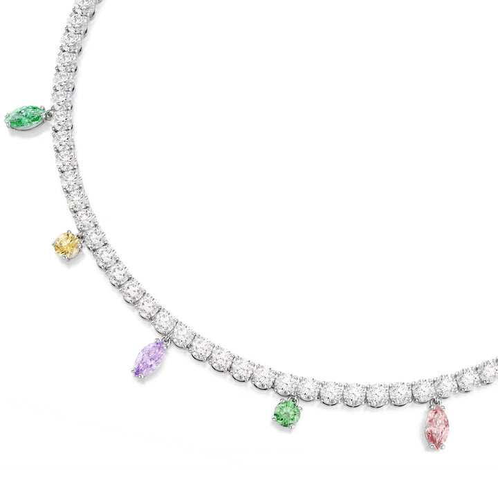 Swarovski x Ariana Grande Tennis Halskette Verschiedene Schliffe Mehrfarbig Rhodiniert - 5737422
