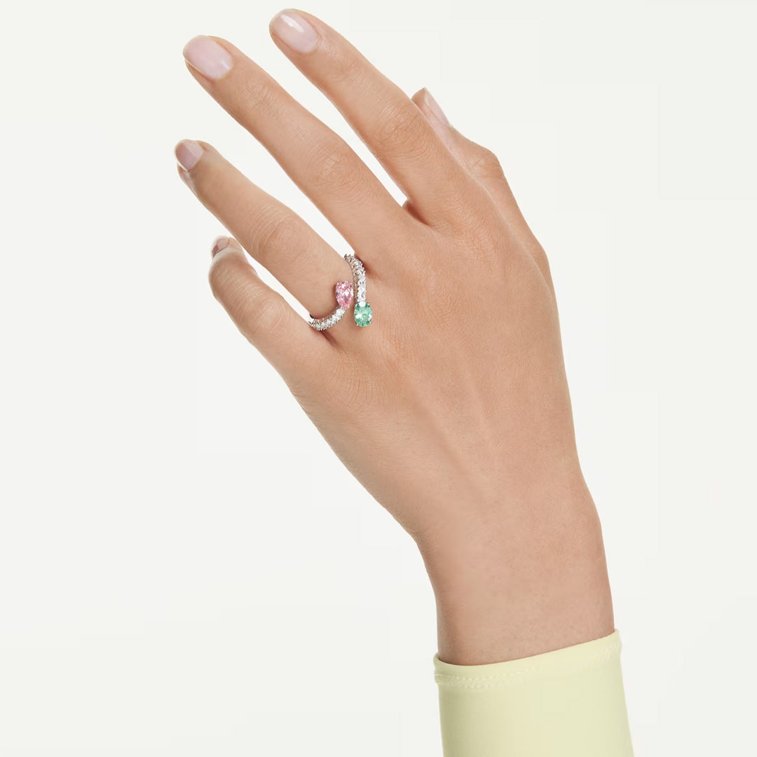 Swarovski x Ariana Grande Offener Ring Verschiedene Schliffe Mehrfarbig Rhodiniert