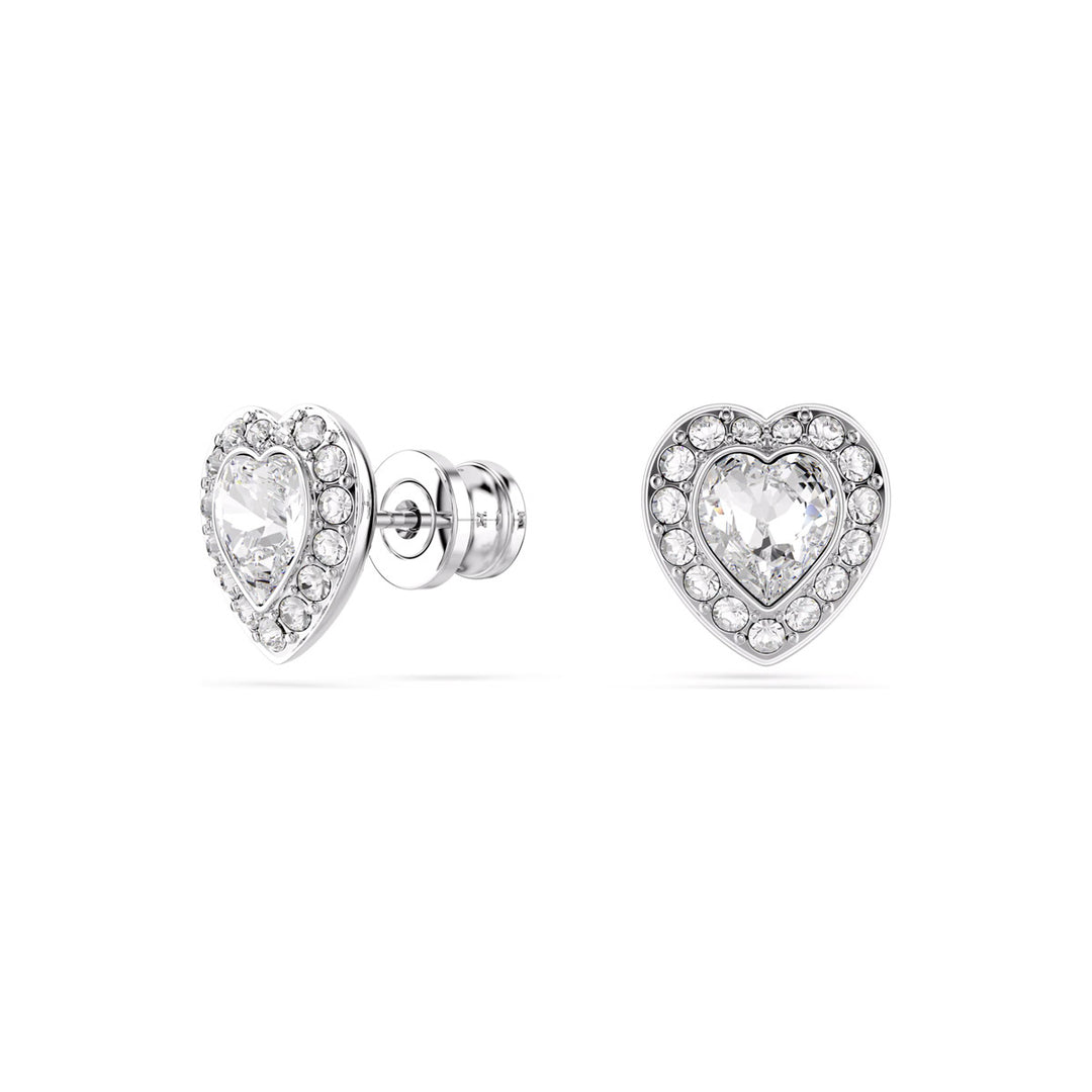Swarovski x Ariana Grande Ohrstecker Verschiedene Schliffe Herz Weiss Rhodiniert - 5720859
