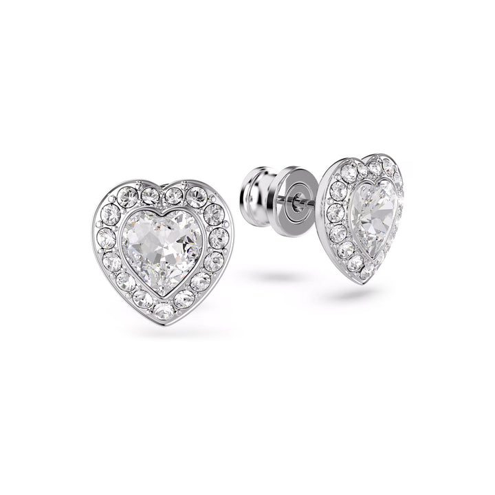 Swarovski x Ariana Grande Ohrstecker Verschiedene Schliffe Herz Weiss Rhodiniert - 5720859