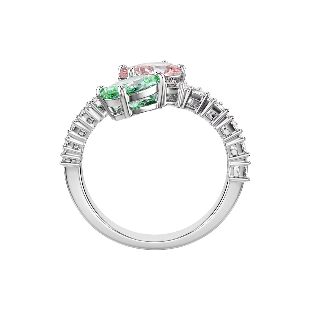 Swarovski x Ariana Grande Offener Ring Verschiedene Schliffe Mehrfarbig Rhodiniert