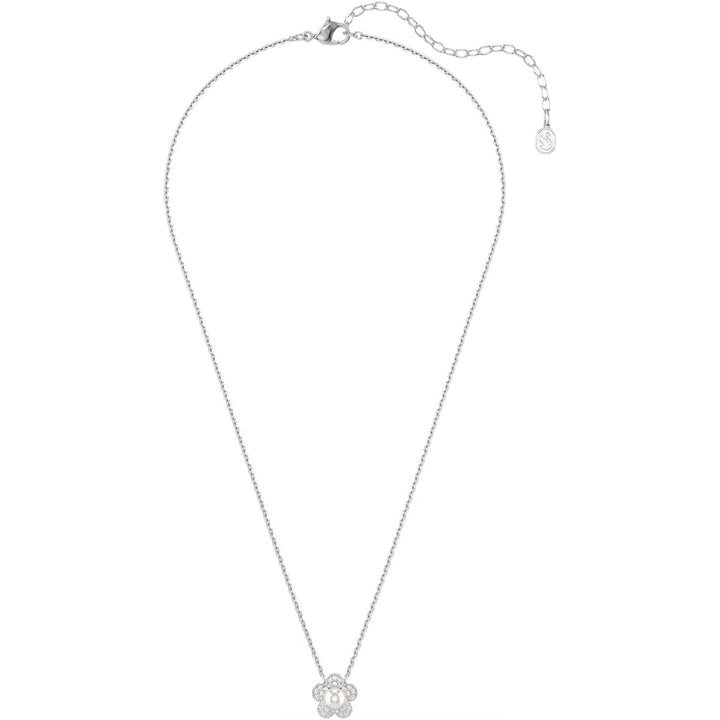 Swarovski x Ariana Grande Halskette Rundschliff Blume Weiss Rhodiniert - 5755817
