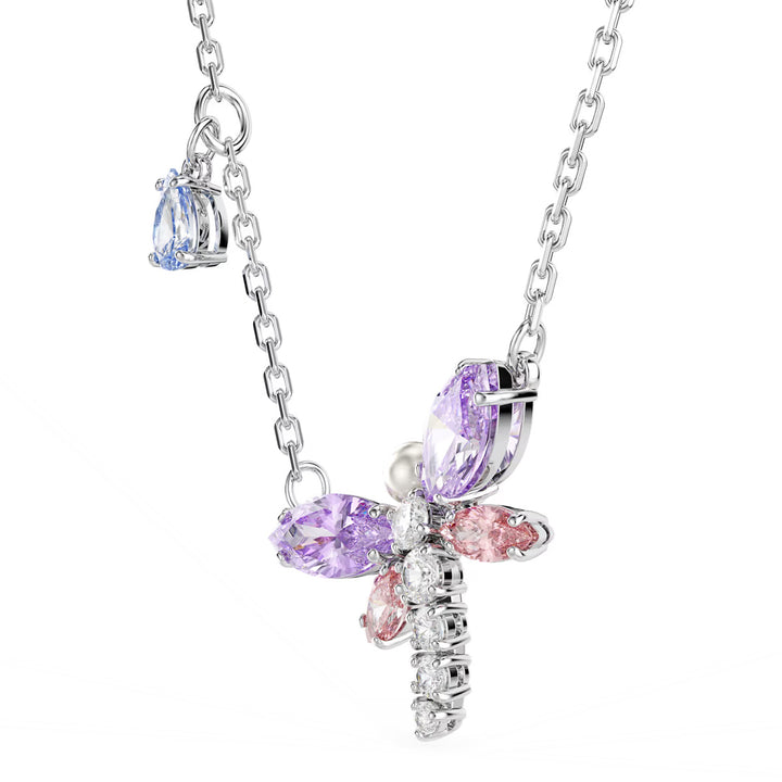Swarovski x Ariana Grande Halskette Verschiedene Schliffe Libelle Mehrfarbig Rhodiniert - 5737383