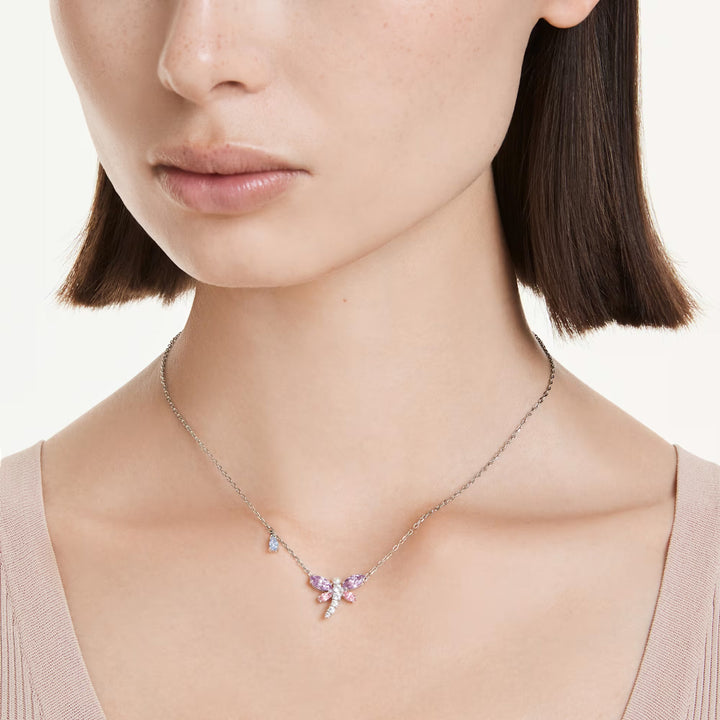 Swarovski x Ariana Grande Halskette Verschiedene Schliffe Libelle Mehrfarbig Rhodiniert - 5737383