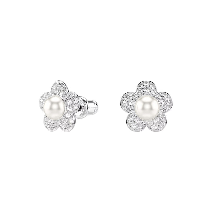 Swarovski x Ariana Grande Set Kristallperle Rundschliff Blume Weiss Rhodiniert - 5749180