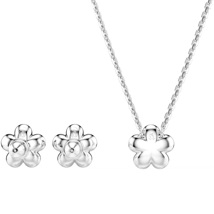 Swarovski x Ariana Grande Set Kristallperle Rundschliff Blume Weiss Rhodiniert - 5749180