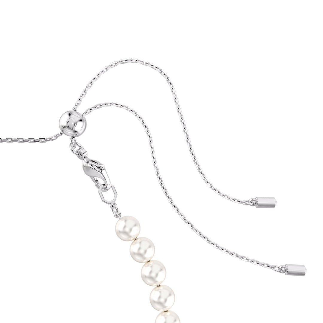 Swarovski x Ariana Grande Tennis Choker Verschiedene Schliffe Herz Weiss Rhodiniert - 5720861