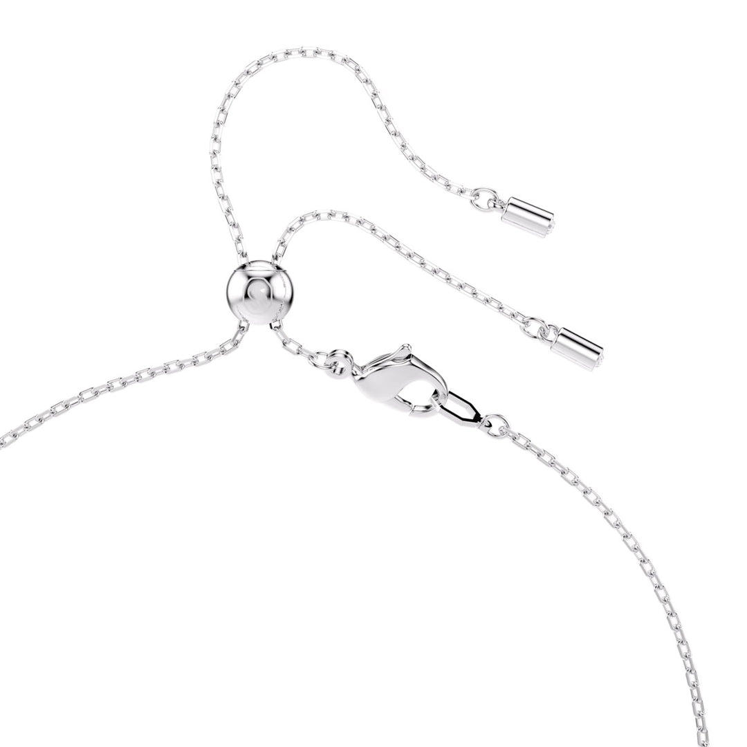 Swarovski x Ariana Grande Y Halskette Kristallperle Verschiedene Schliffe Herz Weiss Rhodiniert - 5720855
