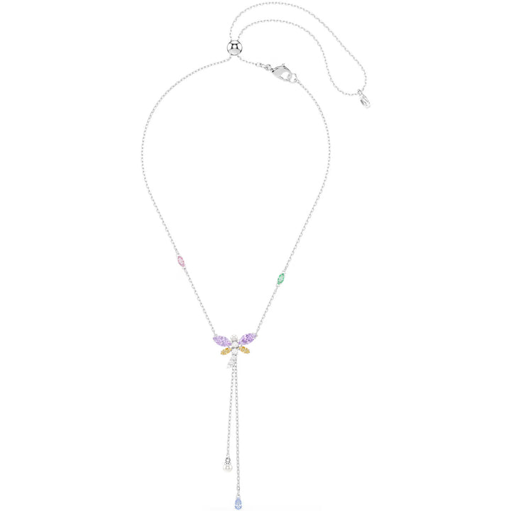 Swarovski x Ariana Grande Y Halskette Verschiedene Schliffe Libelle Mehrfarbig Rhodiniert - 5749183