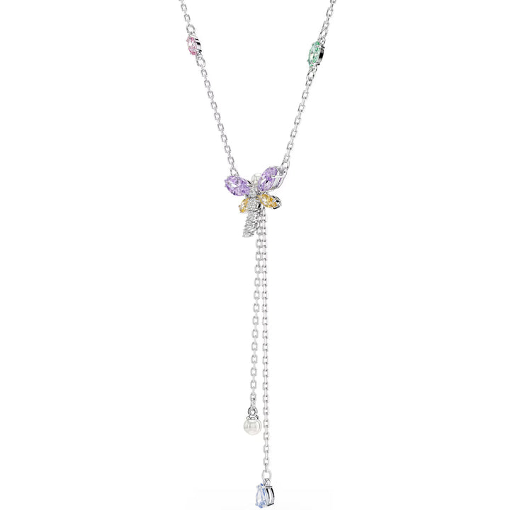 Swarovski x Ariana Grande Y Halskette Verschiedene Schliffe Libelle Mehrfarbig Rhodiniert - 5749183