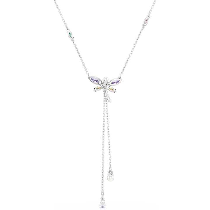 Swarovski x Ariana Grande Y Halskette Verschiedene Schliffe Libelle Mehrfarbig Rhodiniert - 5749183
