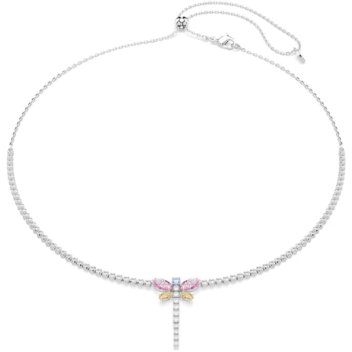 Swarovski x Ariana Grande Tennis Y Halskette Verschiedene Schliffe Libelle Mehrfarbig Rhodinier - 5737425