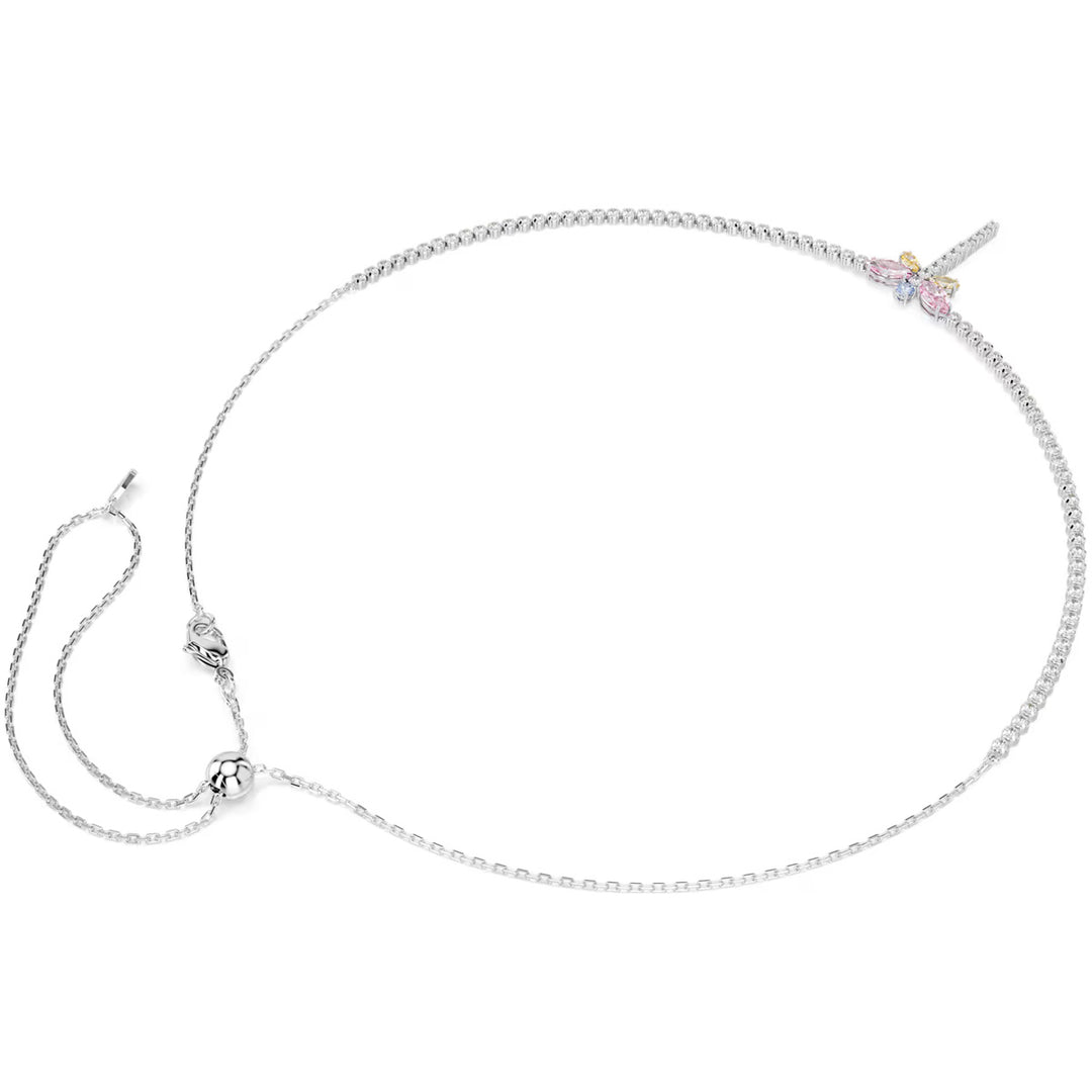Swarovski x Ariana Grande Tennis Y Halskette Verschiedene Schliffe Libelle Mehrfarbig Rhodinier - 5737425