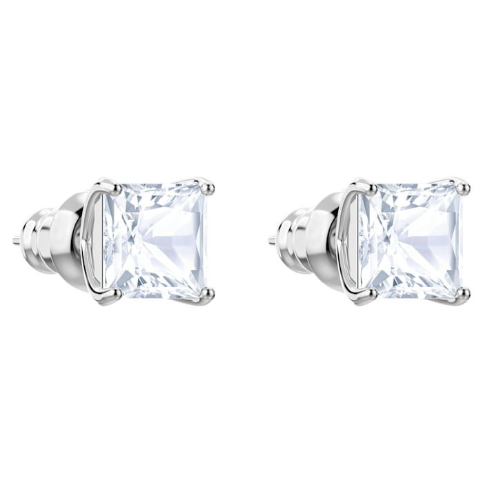 Swarovski Stilla Attract Ohrstecker Kissenschliff Weiss Rhodiniert - 5430365