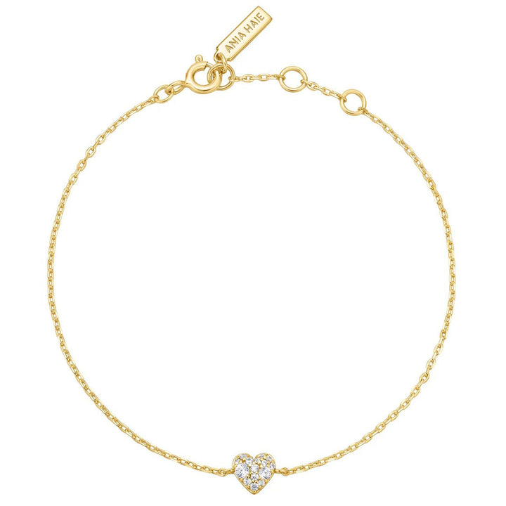 Ania Haie Gold Sweetheart Pavé Armband - B064-01G