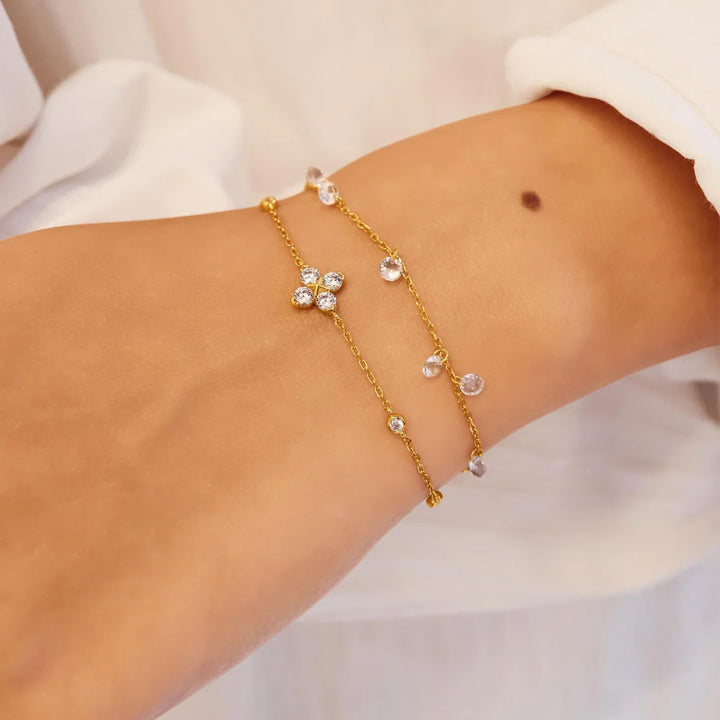 Ania Haie Gold Droplet Station Armband - B074-05G