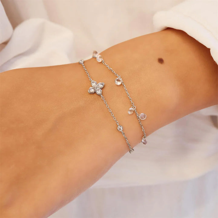 Ania Haie Silver Droplet Station Armband - B074-05H