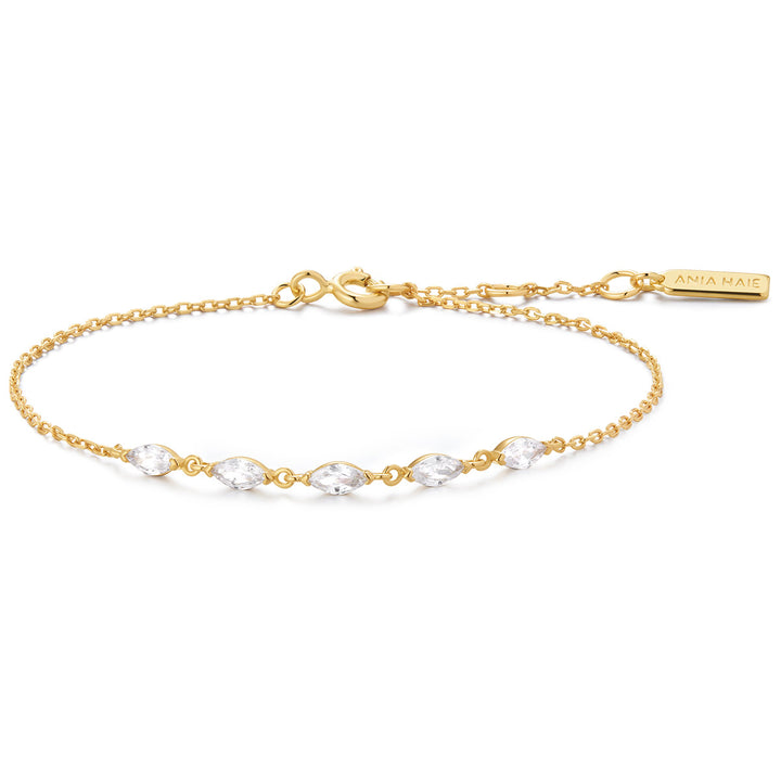 Ania Haie Gold Quintet Marquise Armband - B075-03G