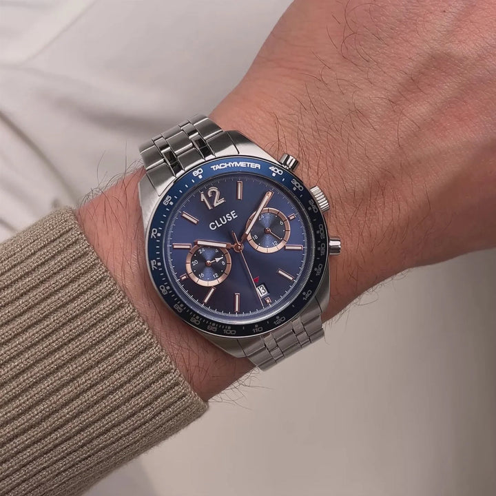 Cluse Aravis Dual Time Silver - CW25601