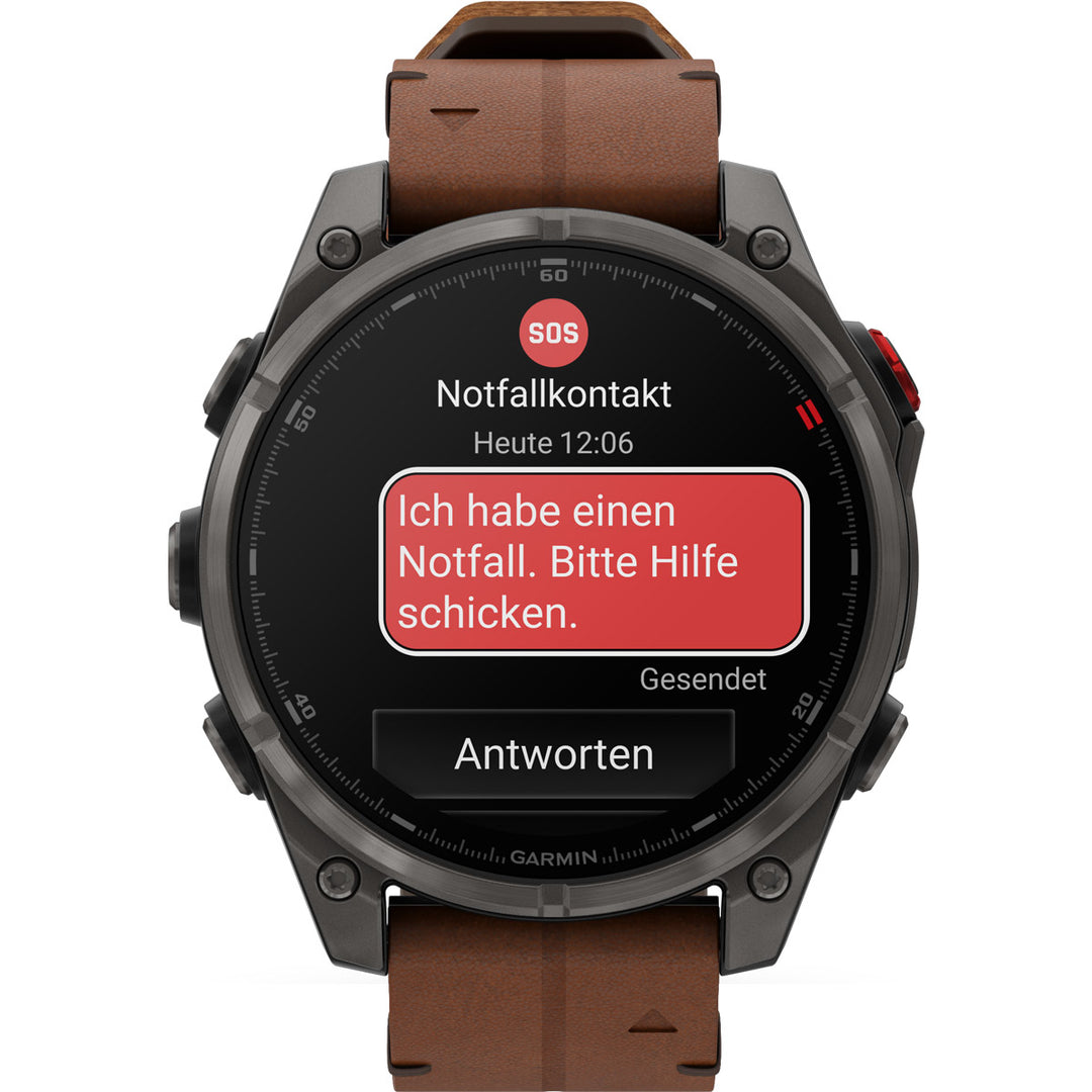 Garmin Fenix 8 Pro Amoled Sapphire Carbon Grey Chestnut (47 mm) - 010-03198-40