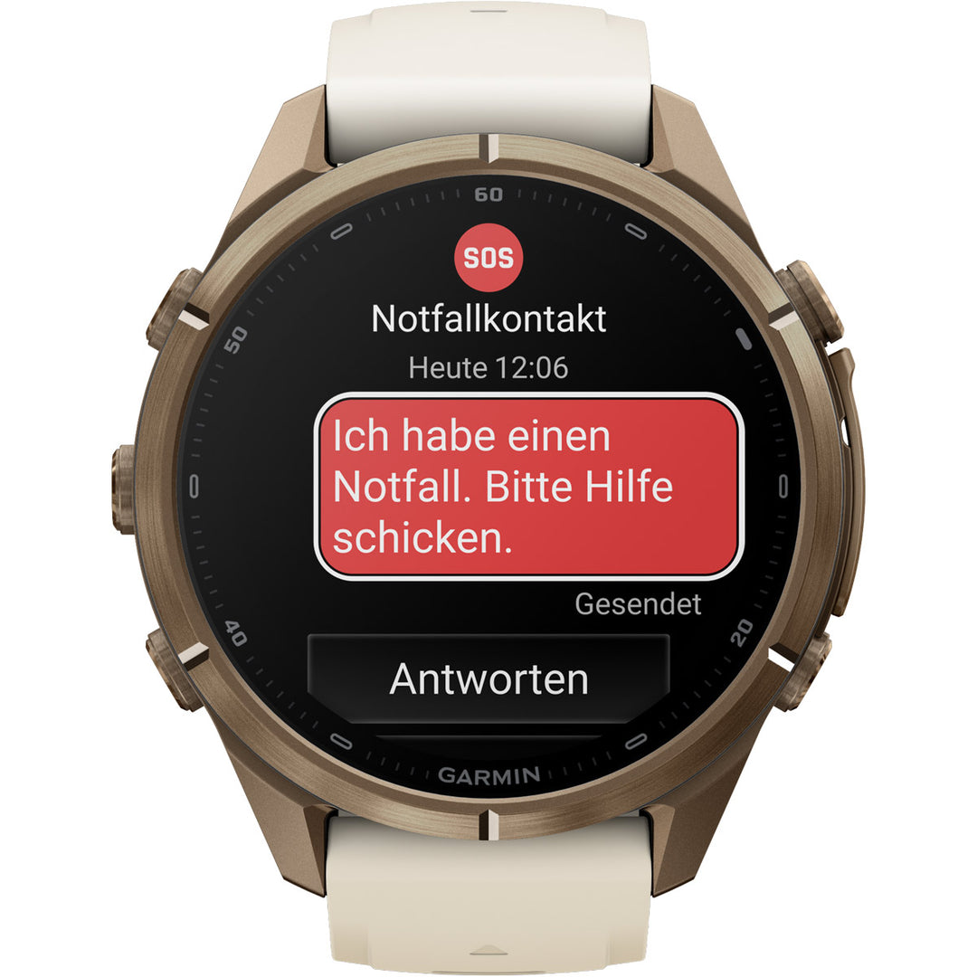 Garmin Fenix 9 Pro inReach Amoled Autumn Gold Titanium Cream (43 mm) - 010-04335-21