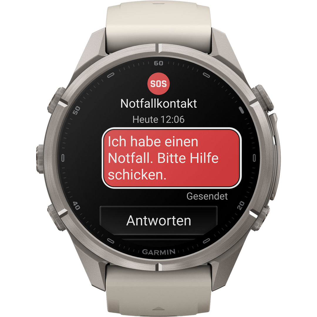 Garmin Fenix 9 Pro inReach Amoled Titanium Fog Gray (43 mm) - 010-04335-81