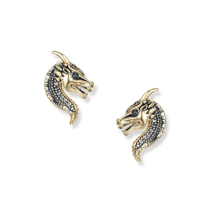 Belarius Dragon Stud Earrings - SZA-2960-446