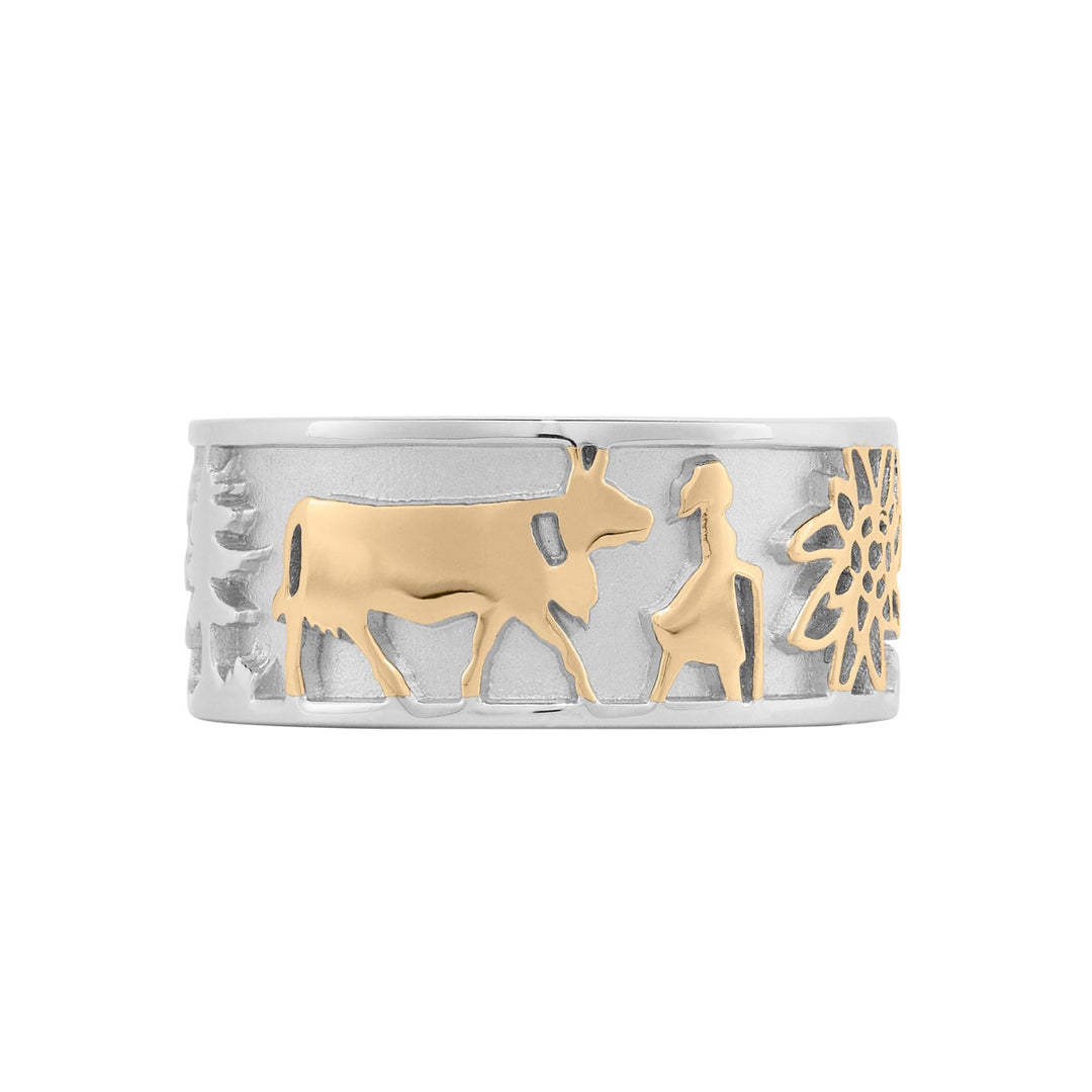 Gexist Edelweiss Ring Käser &amp; Kühen - RG 7005
