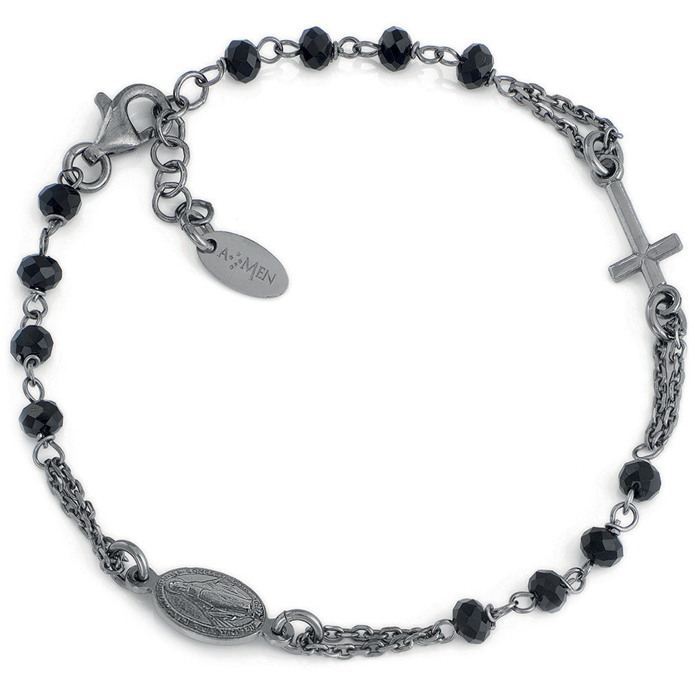 Amen Rosary Crystal Armband - BRONN3